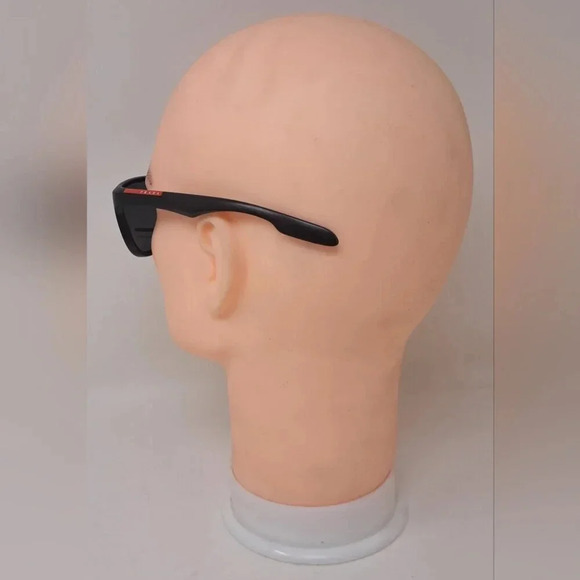 NWT Prada Linea Rossa Black  Black Sport Rectangle SPS 04O 1BO-1A1 58-16-140 - Picture 12 of 16